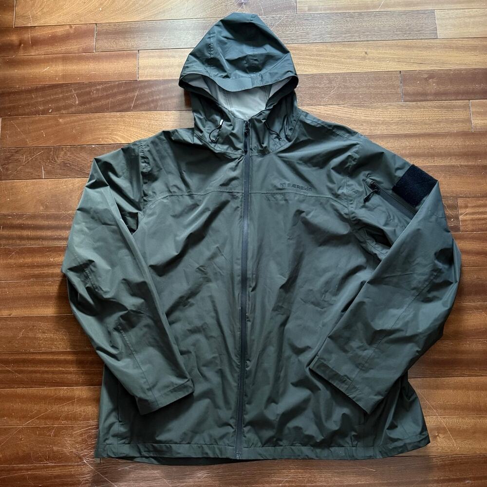 Baerskin Heavy Storm Waterproof Rain Jacket 2.0 Dark Green 2XL Tactical Gorpcore